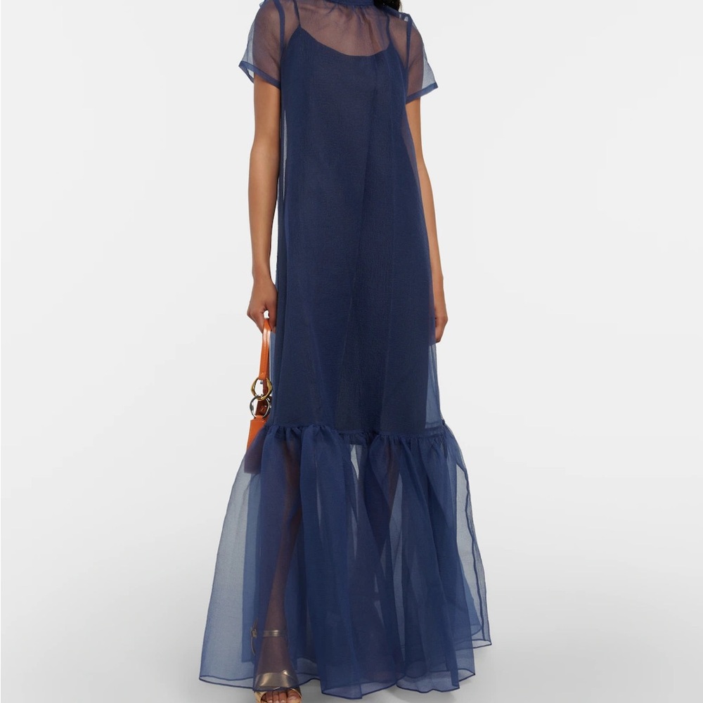 STAUD Calluna Navy Maxi Dress